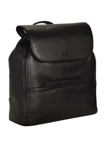 Bree, Damen Faro 4 City Rucksack Leder 37 cm, Schwarz