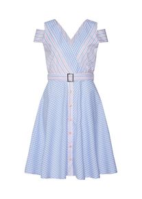 La Martina, Damen Kleid 'POPLIN', Hellblau / Rosa