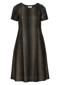 sheego Style, Damen Cocktailkleid, Gold / Schwarz