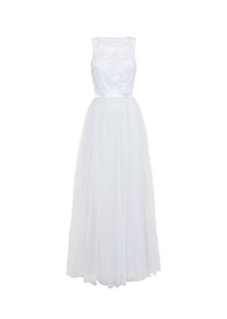 Chi Chi London, Damen Abendkleid, Hellgrau / Offwhite