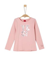 s.Oliver Junior, M&auml;dchen Langarmshirt, Rosa / Silber