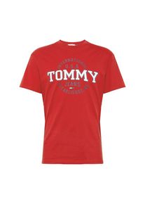 Tommy Jeans, Herren Shirt 'TJM CIRCULAR TEE', Dunkelblau / Rot / Wei&szlig;