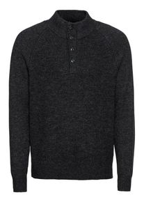 GAP, Herren - Pullover & Strickjacken 'V-WARMEST BUTTON MOCK', Dunkelgrau