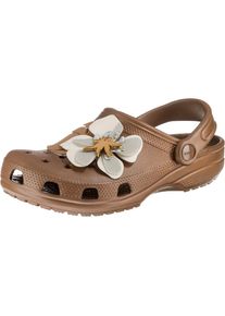 Crocs, Damen Halbschuh 'Classic Botanical', Beige / Braun