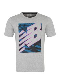 New Balance, Herren Sportshirt 'MT91082', Grau / Petrol