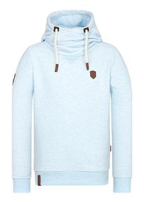 Naketano, Herren Sweatshirt 'K&uuml;f&uuml;rbaz Amk', Hellblau / Braun