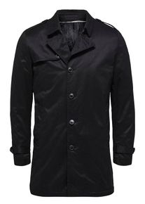 Selected Homme, Herren Trenchcoat, Schwarz