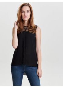 Only, Damen 'Onlvenice Noos' Top mit Spitze, Schwarz