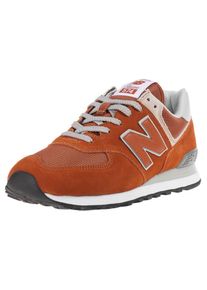 New Balance, Herren Sneaker 'ML574', Dunkelorange / Weiß