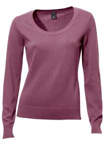 Heine, Damen Rundhals-Pullover, Beere