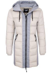 Dry Laundry Japan Dry Laundry, Damen Parka, Beige / Hellgrau