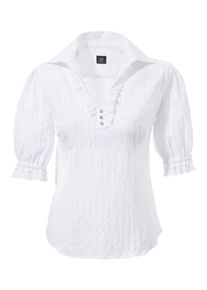 OS-Trachten, Damen Trachtenbluse in Schlupfform, Weiß