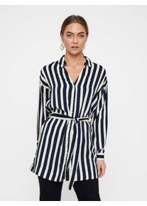 Véro Moda VERO MODA, Damen Hemd, Nachtblau / Weiß