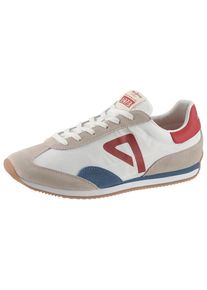Pepe Jeans, Herren Sneaker 'Tahiti', Blau / Greige / Rot / Wei&szlig;