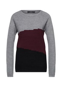 Véro Moda VERO MODA, Damen Pullover, Hellgrau / Weinrot
