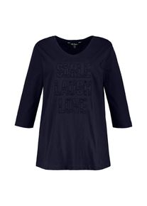 Ulla Popken, Damen Shirt 'Regular', Dunkelblau