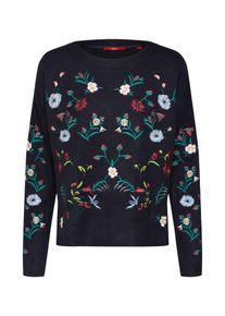 s.Oliver RED LABEL, Damen Pullover, Nachtblau / Mischfarben