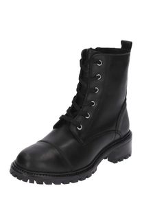 PS Poelman, Damen Schn&uuml;rstiefelette, Schwarz