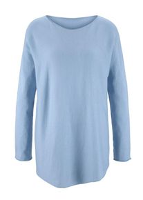 Heine, Damen Longpullover, Hellblau