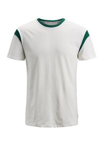 Jack & Jones JACK & JONES, Herren T-Shirt, Grün / Weiß