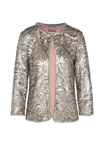 Cartoon, Damen Pailettenjacke, Greige / Silber