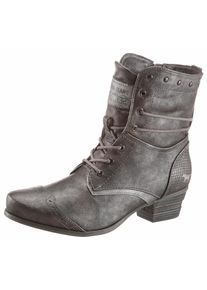 Mustang, Damen Shoes Schn&uuml;rstiefelette, Graphit