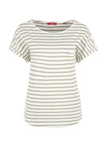 s.Oliver RED LABEL, Damen Shirt, Creme / Khaki