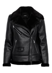 Véro Moda VERO MODA, Damen Jacke 'Shearling', Schwarz