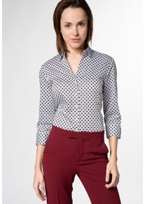 Eterna, Damen Dreiviertelarm Bluse, Schwarz / Weiß