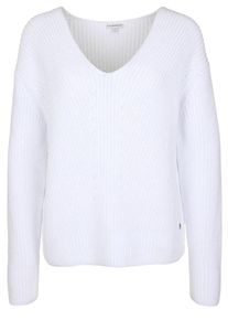 Better Rich, Damen Pullover 'Boxy Rib', Wei&szlig;