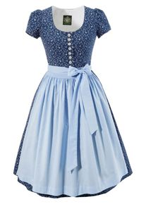 Hammerschmid, Damen Dirndl midi, Blau / Hellblau