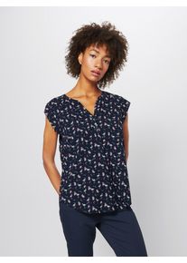 Esprit, Damen Blusenshirt, Navy / Altrosa / Wei&szlig;