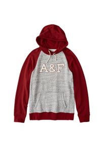 Abercrombie & Fitch Abercrombie & Fitch, Herren Sweatshirts 'CORE LOGO POPOVER EXT 3CC', Rot
