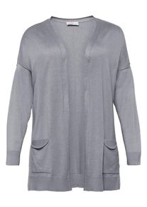 sheego Basic, Damen Cardigan, Graumeliert