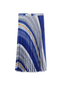 Mango, Damen Rock 'Erika', Navy / Orange / Wei&szlig;
