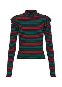 Urban Classics, Damen Shirt, Grün / Rot / Schwarz