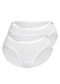 Sassa Mode Sassa, Damen Slip 'SHINY SATIN', Offwhite