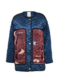 POSTYR, Damen Jacke 'POSLOTUS QUILT JACKET', Blau / Rot