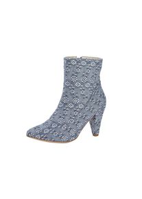 Andrea Conti, Damen Stiefelette, Taubenblau / Grau