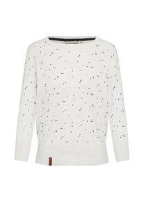 Naketano, Damen Pullover 'Maja Triangles II', Schwarz / Wei&szlig;