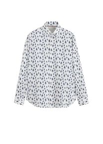 Mango Man, Herren Hemd 'Dani', Marine / Wei&szlig;