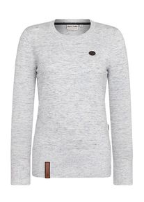 Naketano, Damen Pullover 'Schaaaaa-aaaaaatz', Hellgrau