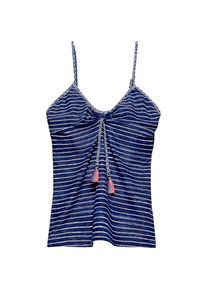 Esprit, Damen Bikinioberteil 'DONNA BEACH', Navy / Weiß