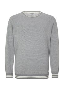 s.Oliver RED LABEL, Herren Pullover, Graumeliert / Wei&szlig;