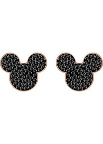 Swarovski, Damen Ohrstecker 'Mickey Minnie 5435137', Rosegold / Schwarz