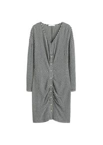 Violeta by Mango, Damen Kleid 'Seer-I', Schwarz / Weiß