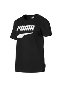 Puma, Damen Downtown T-Shirt, Schwarz / Weiß