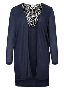 JUNAROSE, Damen Strickjacke, Navy