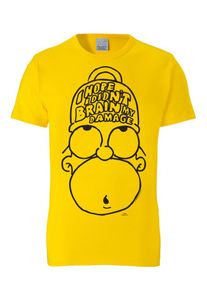 logoshirt, Herren T-Shirt "Homer Simpson", Gelb / Schwarz