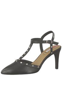 s.Oliver RED LABEL, Damen Pumps 'Pumps mit Steg und Nieten', Schwarz